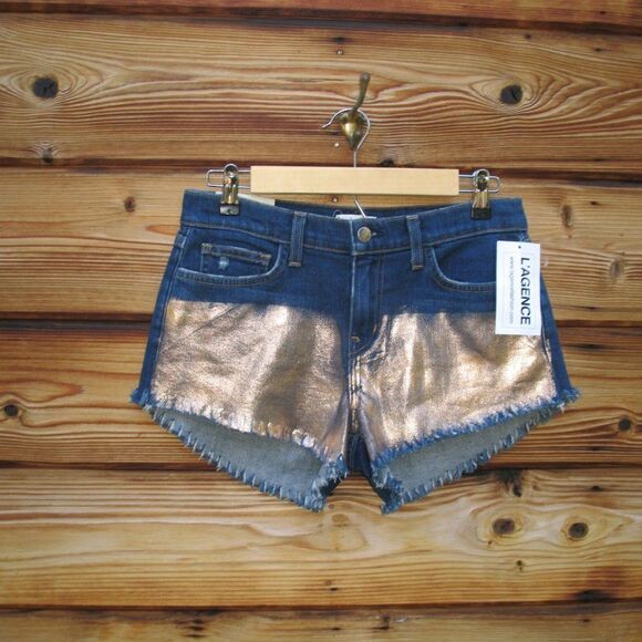 NWT L'agence Zoe Perfect Fit Denim Jean Shorts - Picture 3 of 8